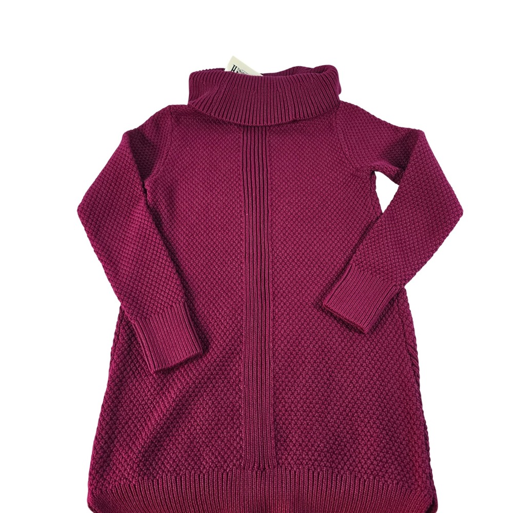 Duluth Trading Co Heritage Cowl Neck Tunic Sweater Sangria Purple 80550 Womens S